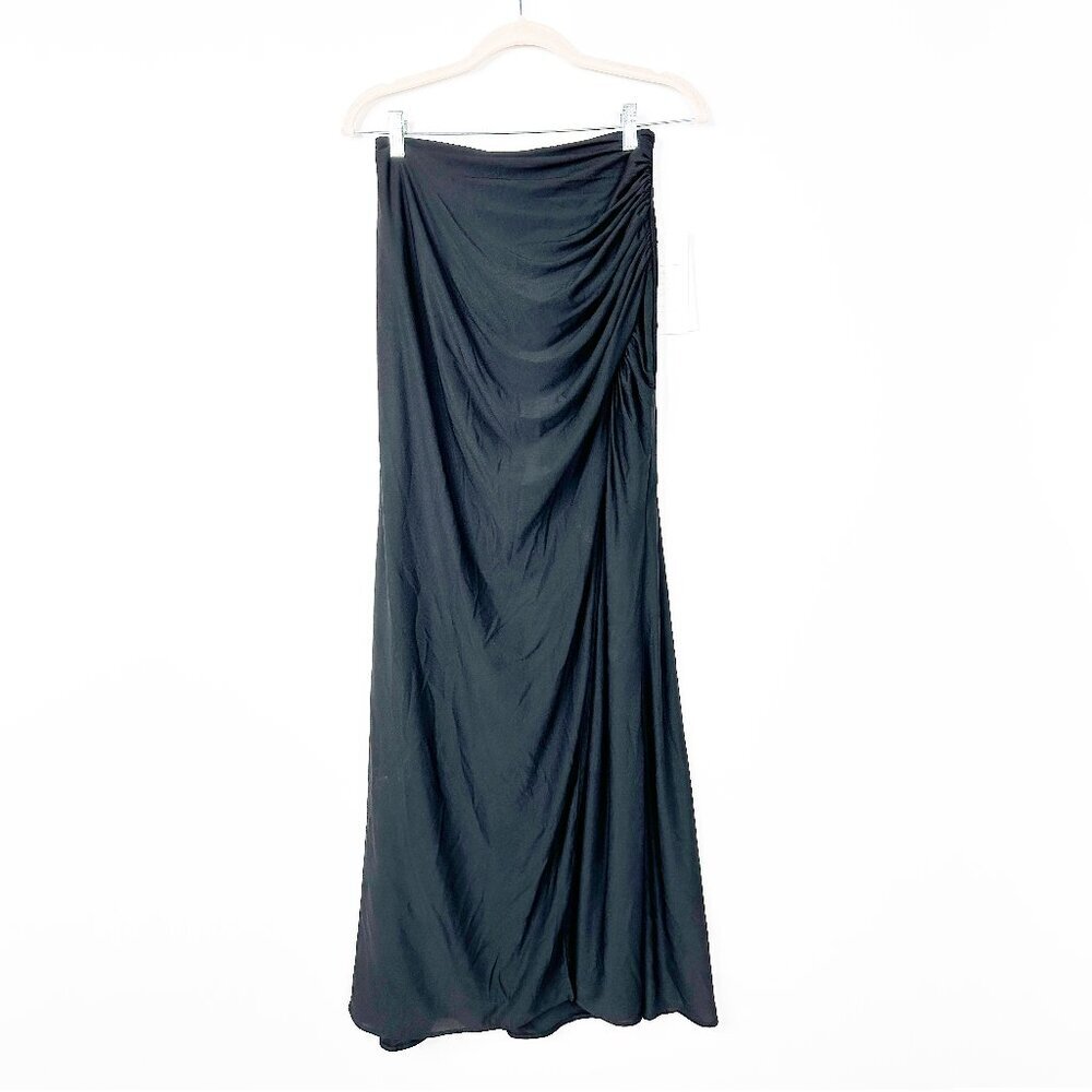 NWT Mac Duggal Long Maxi Formal Skirt Black XS #A0180 - Picture 2 of 6